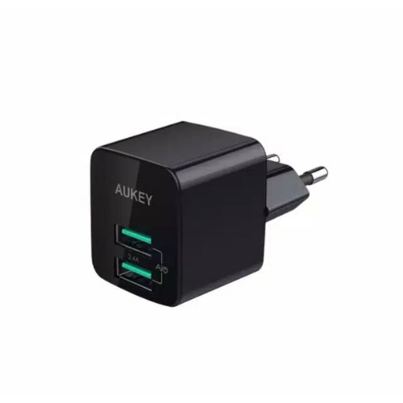 Cục Sạc Aukey 2 Cổng Pa - U32 Mini 2 Đầu Ra 5 V 4.8 A Chính Hãng