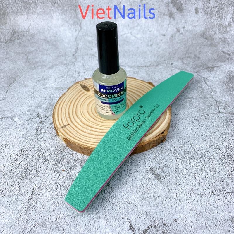 Phá Gel Lạnh Coco Chai 15ml Kèm Dũa Móng Gel Forpro Xanh