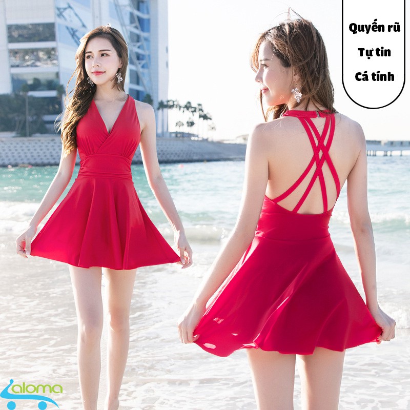 Váy bơi kèm quần đùi và lót ngực sexy quyến rũ YouYou đi biển đi du lịch