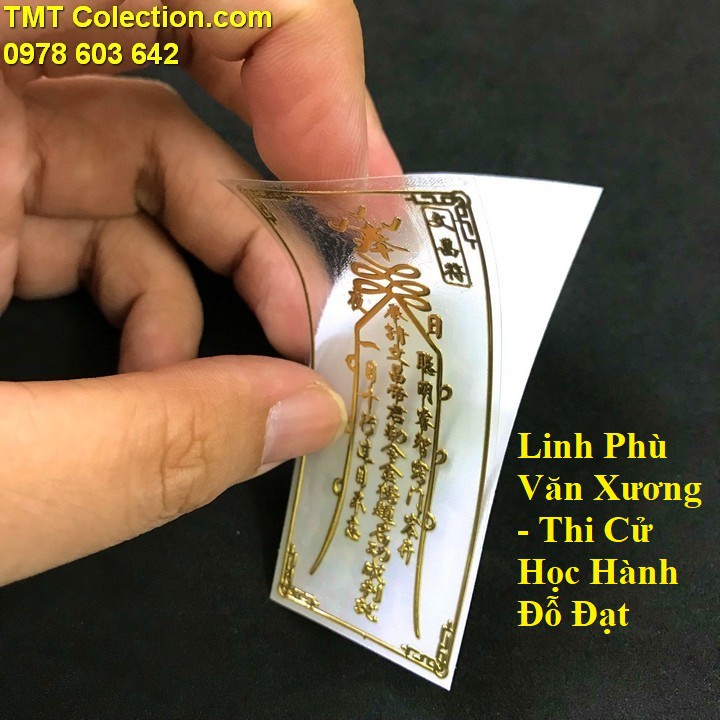 Miếng dán HỌC HÀNH THI-THI CƯ ĐỖ ĐẠT; dán sau lưng điện thoại, máy tính bảng; Dài 4.5cm, rộng 3cm- SP005357