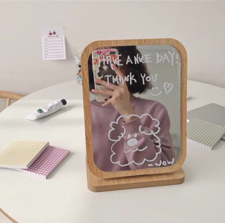 Gương gỗ để bàn Hàn Quốc