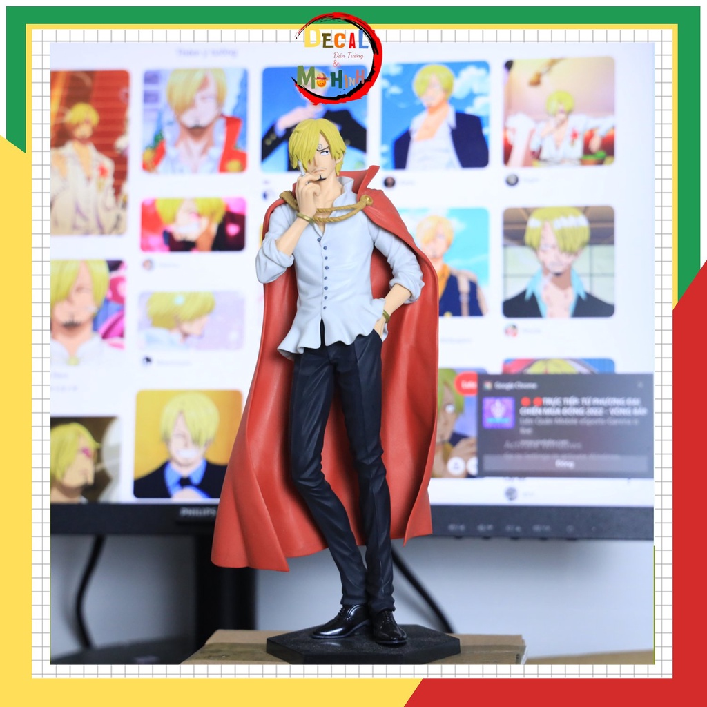 Mô Hình Sanji OnePiece, Figure Sanji Đảo Hải Tặc Cao 25cm Nặng 300 Gram, Nhân Vật Trang trí