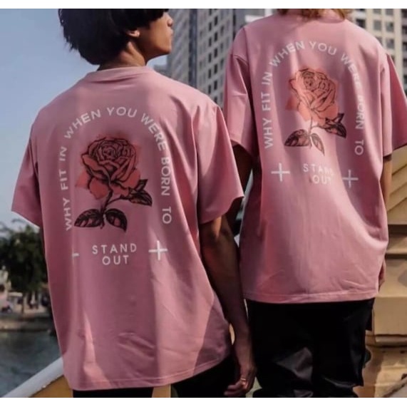 Áo thun nam nữ freesize in hình hoa hồng đẹp cá tính, chất liệu cotton mặc mát  | BigBuy360 - bigbuy360.vn
