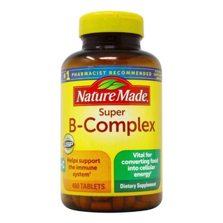 Viên uống bổ sung vitamin B Nature Made super B Complex 460v của Mỹ