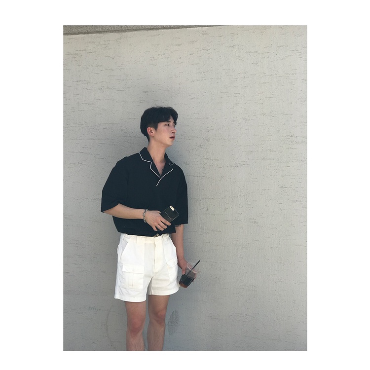 Áo Sơmi Nam Cộc Tay Cổ Bẻ Form Rộng Phong Cách Hàn Quốc Play Boys | BigBuy360 - bigbuy360.vn