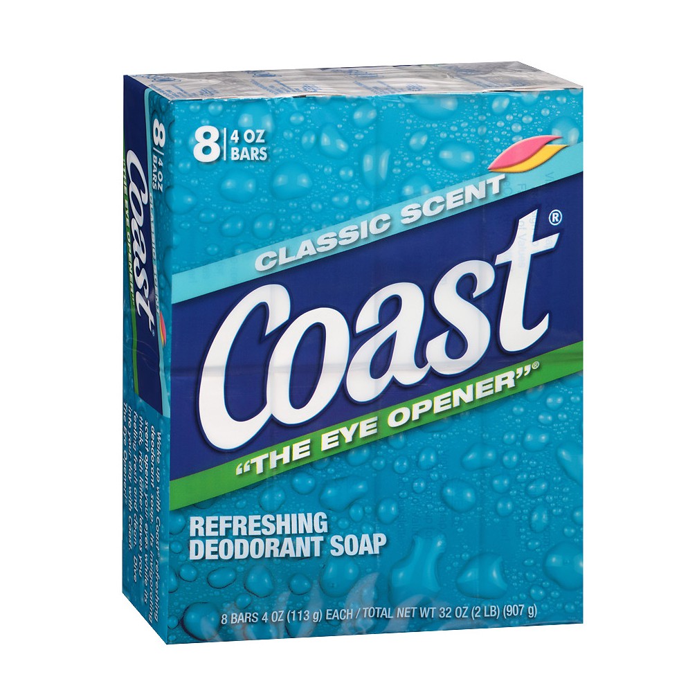 Xà bông diệt khuẩn, sạch da Coast Soap 113g (nhập khẩu Mỹ)