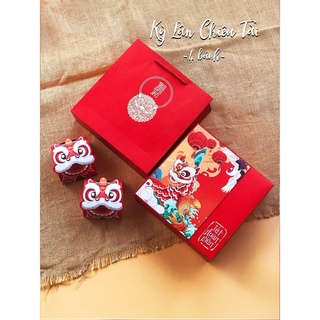 Hộp trung thu Kỳ Lân 4 bánh (5 chiếc)