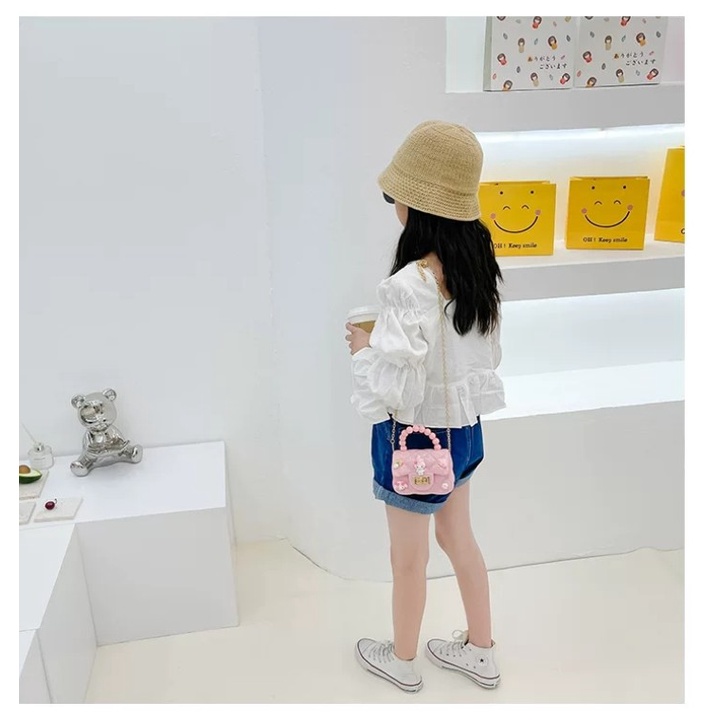 Túi Xách Đeo Chéo Silicon Quai Nhựa Dẻo Gắn Stick Siêu Xinh Cho Bé