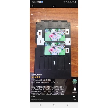 Khay in thẻ nhựa PVC + 10 thẻ phôi trắng in từ máy in Epson T60 L8000 L805