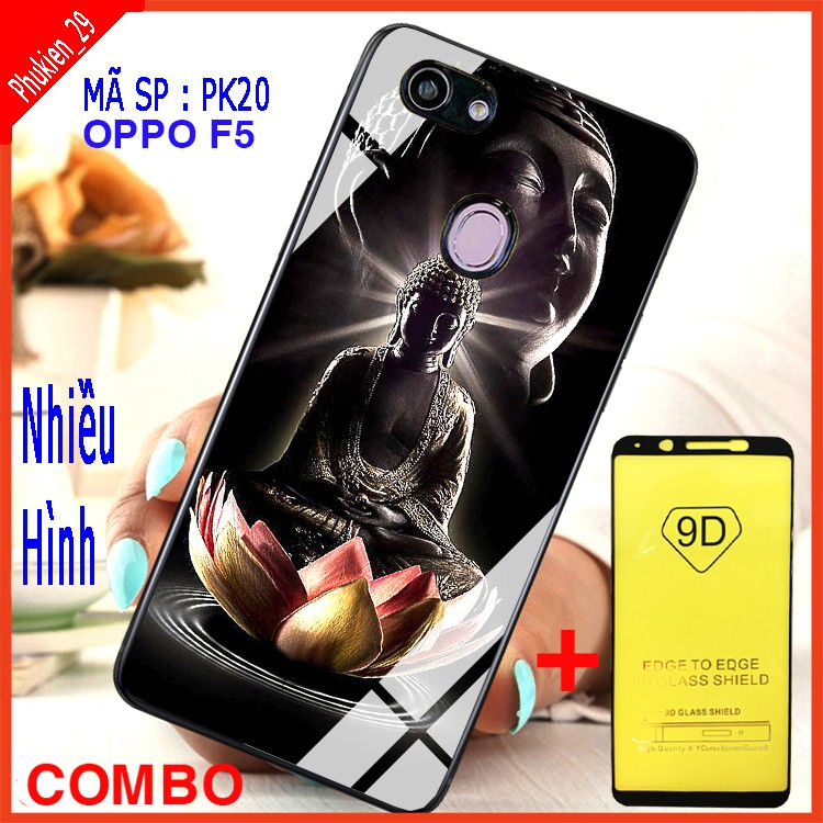 COMBO ỐP LƯNG OPPO F5 (ốp lưng kính 3D thế hệ mới đẳng cấp + tặng kèm kính cường lực) Educae86