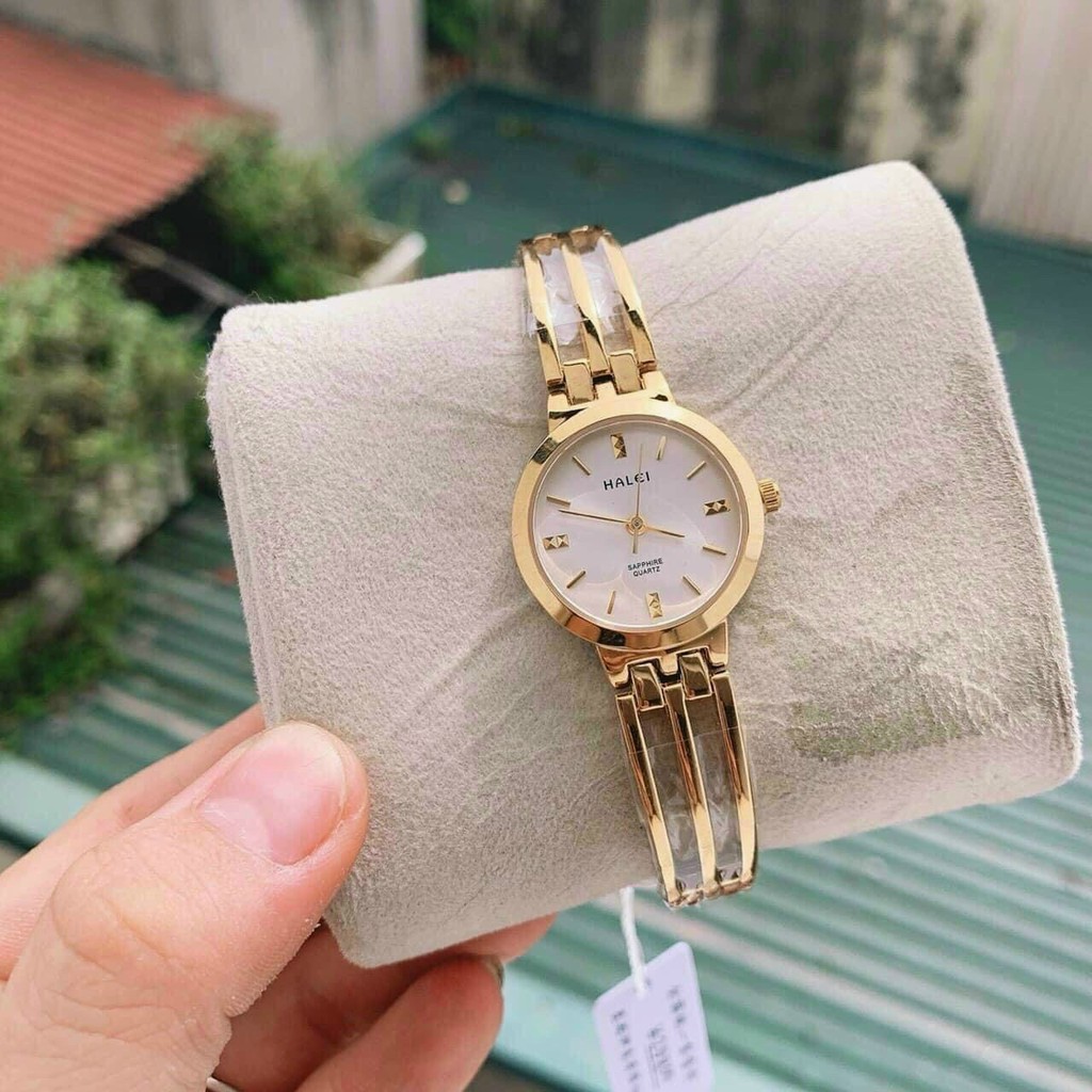 Đồng hồ đeo tay nữ, đồng hồ nữ dây lắc HALEI mặt tròn nhỏ xinh, thời trang trẻ trung, siêu hot, giá rẻ