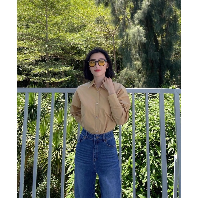 ZIEL Áo sơ mi nữ nhiều màu oversize | Regular Shirt