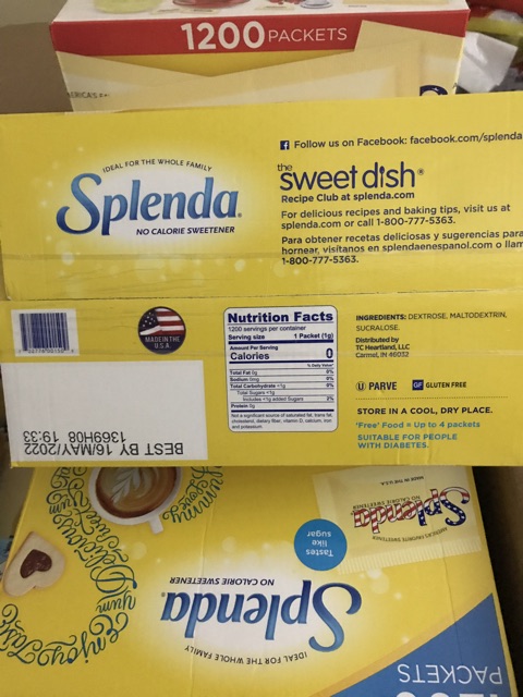 Đường ăn kiêng Splenda của Mỹ