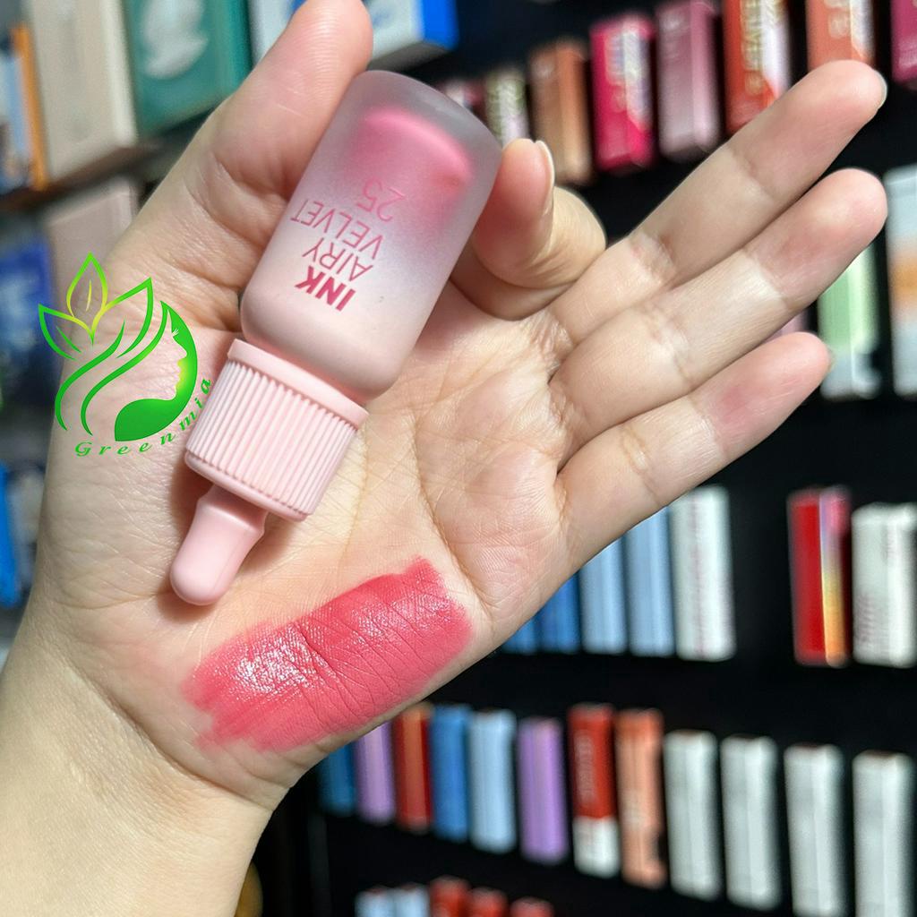 Son Ink Airy 25 Zazzy Peach Hồng Đào Cánh Sen Kem Lì Peripera Ink Airy Velvet Lip Tint 4g