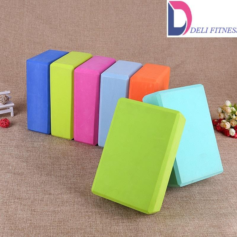 Combo 2 Gạch Gối Yoga Và Dây Đai Tập YOGA -BỘ XANH DƯƠNG