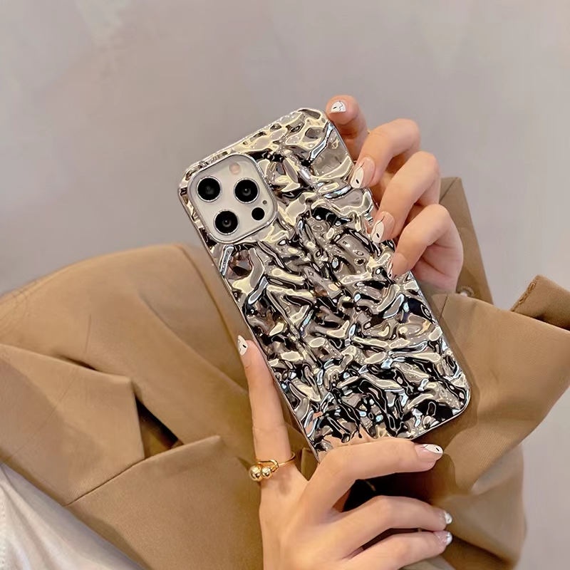 Ốp Điện Thoại Silicon Mềm Kiểu Xếp Ly Sáng Tạo Cho iphone 13 12 11 Pro Max XR X XS XSMAX 7 8 plus