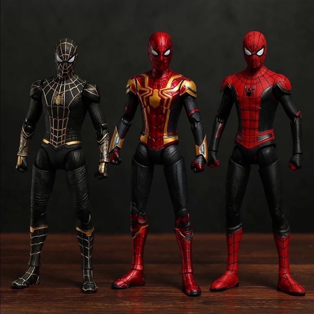 Mô hình Spider Man Black & Gold Suit ZD Toys chính hãng tỉ lệ 1:10