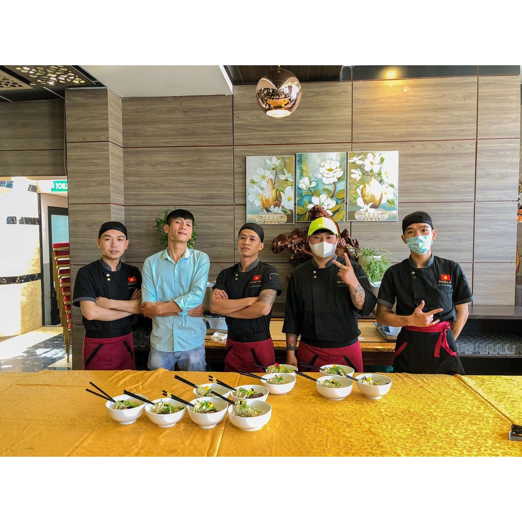 Áo bếp,đồng phục bếp ngắn tay, dài tay cho nhà hàng khách sạn