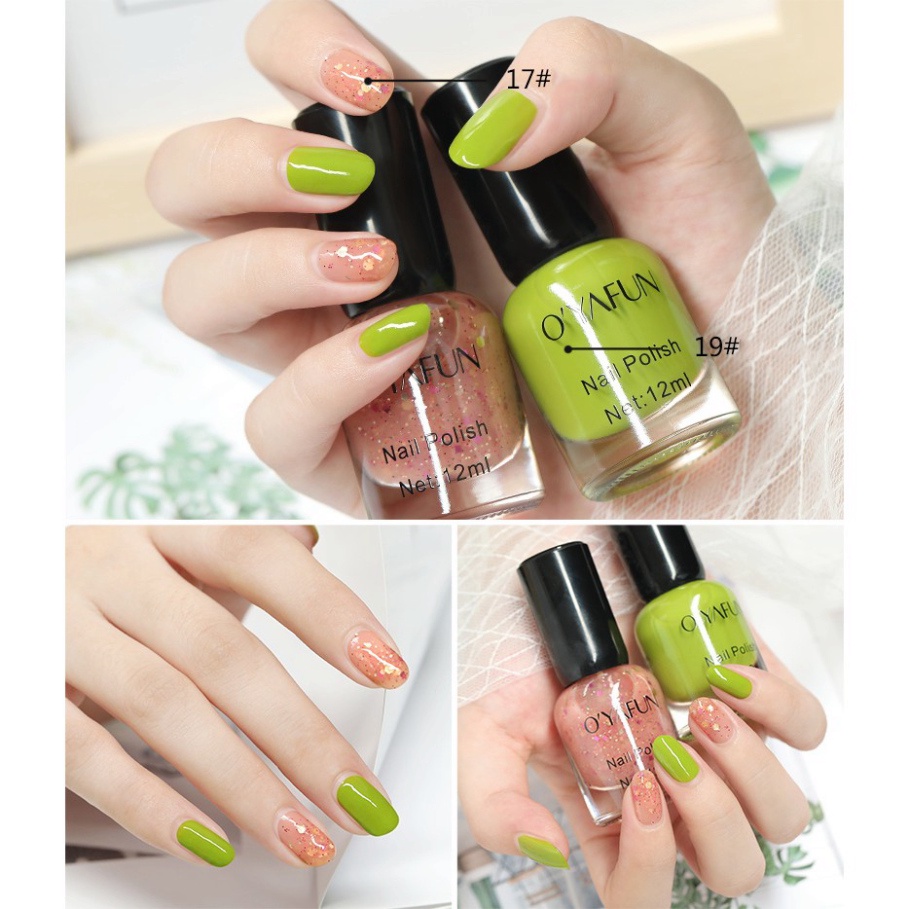 Sơn móng tay dạng Gel mau khô Không cần hơ đèn hỗ trợ trang trí móng làm đẹp nail shop Hoangnam