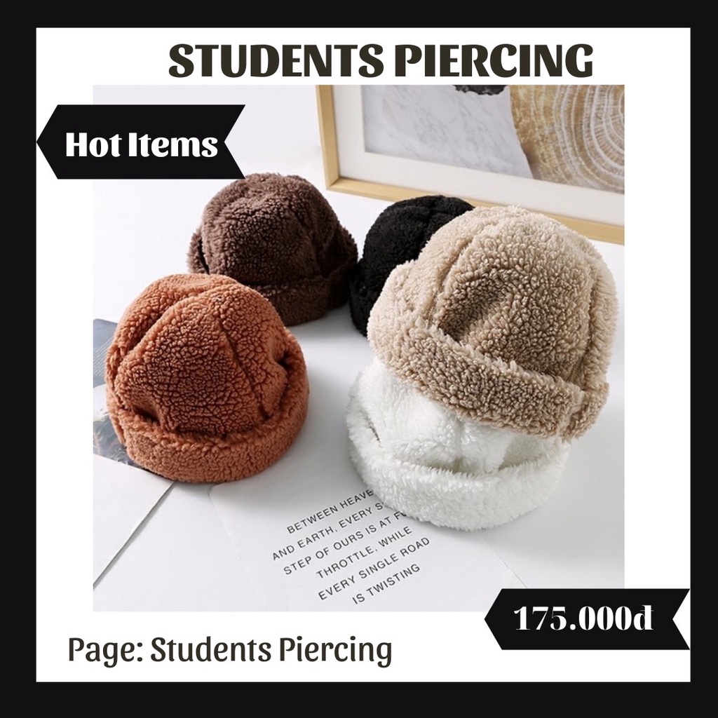 [RẺ VÔ ĐỊCH] Mũ Beanie Lông Cừu Cao Cấp - Mũ Unisex
