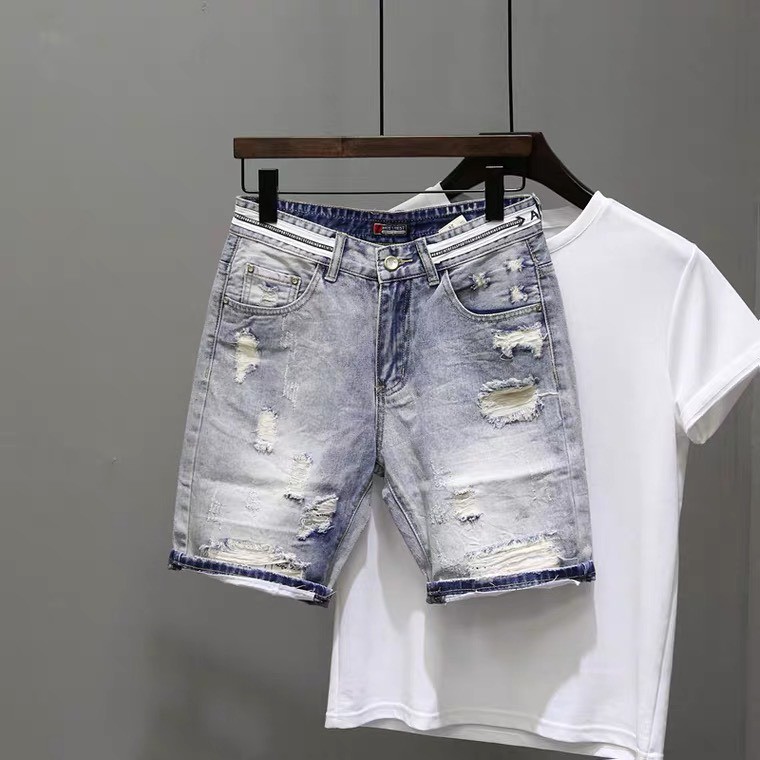 Quần Short , Quần Sọt Jean Nam Clend Fashion Chất Liệu Demin Co giãn Thoáng Mát Thời Trang Cao Cấp KV60