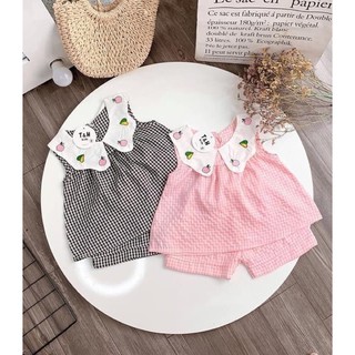vải caro xốp Hàn Quốc