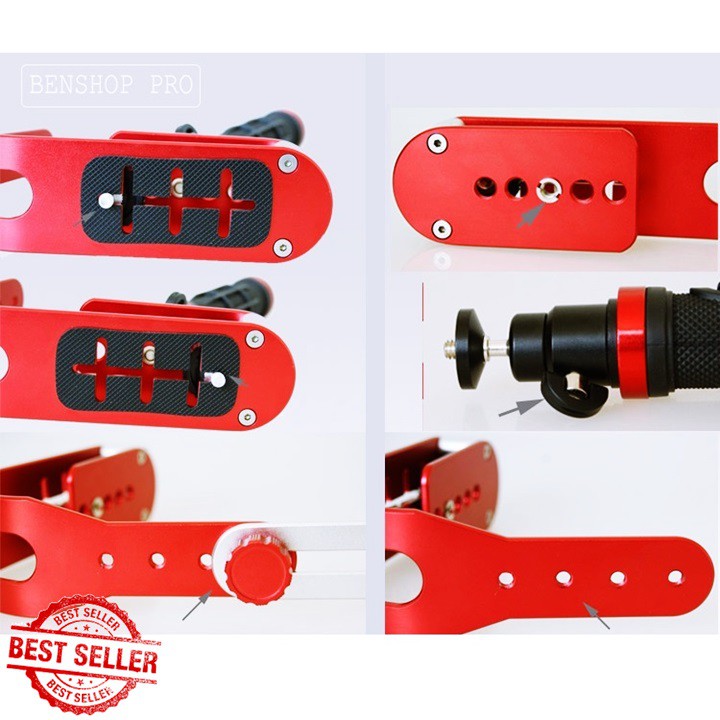 Tay Quay Phim Chống Rung Cho Điện Thoại Và Máy Ảnh SLR GOPRO | BigBuy360 - bigbuy360.vn