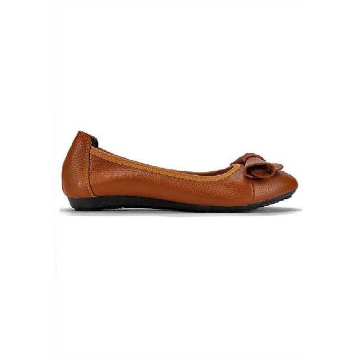 Giày nữ búp bê Huy Hoàng da bò màu da-HP7905