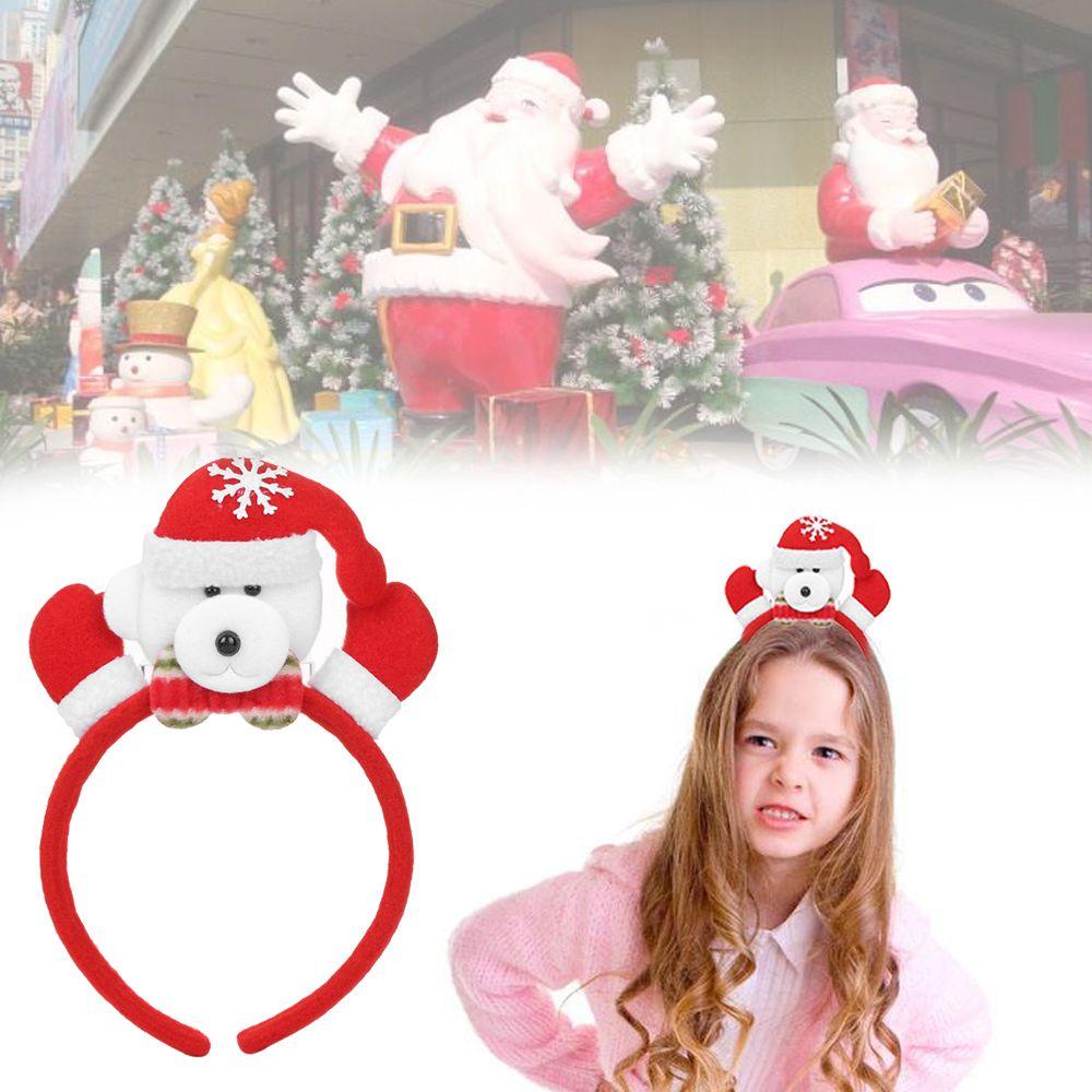 Xiantin Băng Đô Cài Tóc Có Đèn LED Phong Cách Giáng Sinh