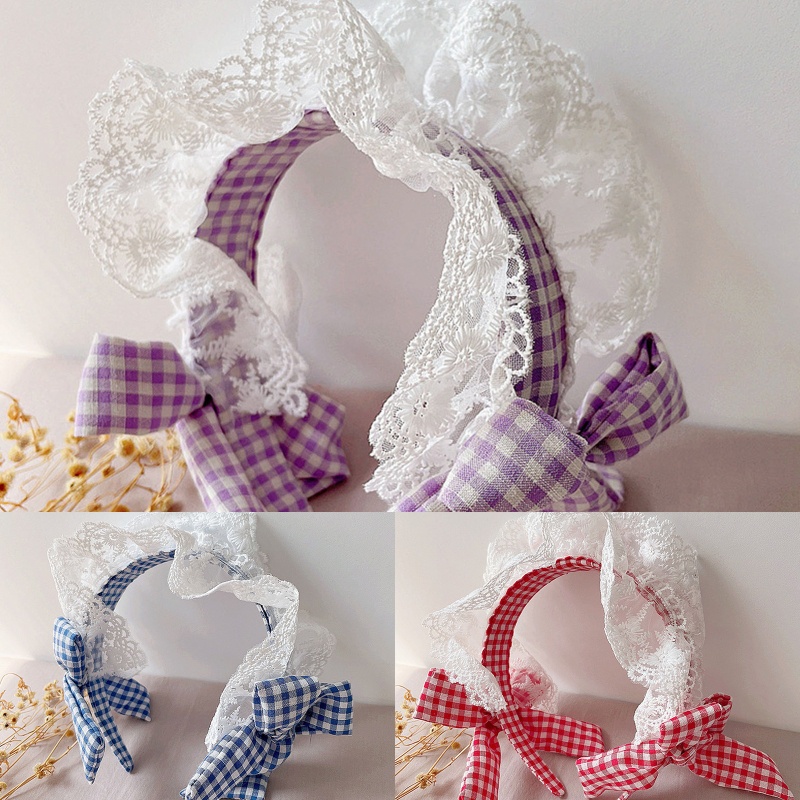 Băng Đô Cài Tóc Phối Ren Xếp Ly Dễ Thương Dành Cho Trẻ Em Hóa Trang Tiệc Halloween