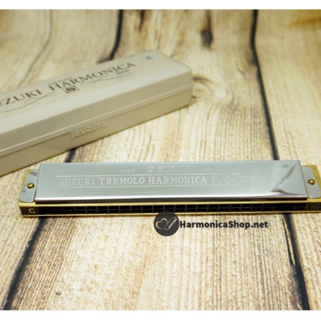 🎶 Kèn Harmonica 24 lỗ 🎵 Hàng Nhật Suzuki Tremolo 2-Timer SU-24 chính hãng