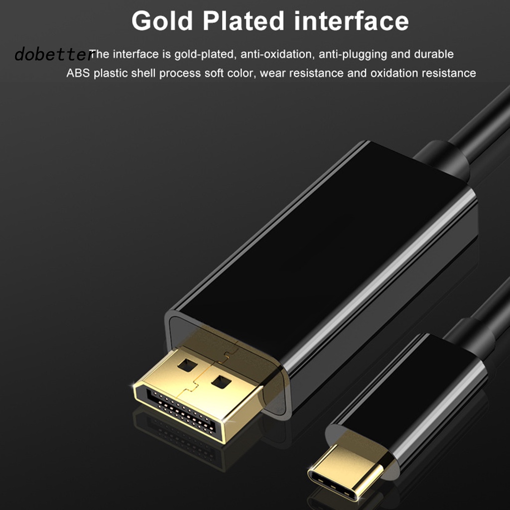 Dây Cáp Chuyển Đổi Usb 1.8m 4k Usb 3.1 Type-C Sang Dp Cho Máy Tính