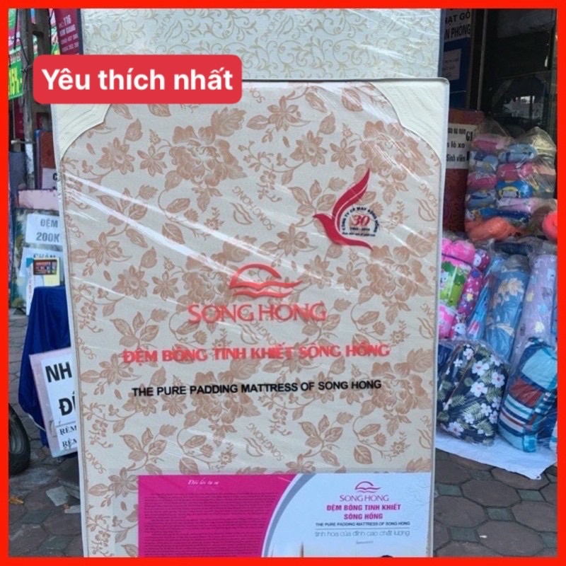 -30%❤đệm Sông Hồng Tinh khiết _ vải gấm ( 220cm x200cm X9cm)❤️❤️❤️giảm 30%