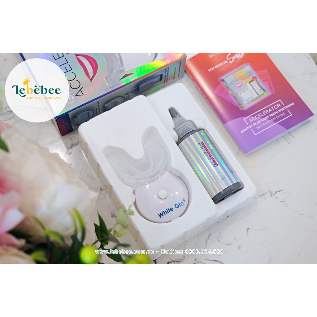 Set ngậm trắng răng White Glo Accelerator của Úc