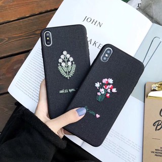 Ốp điện thoại thêu hoa dại