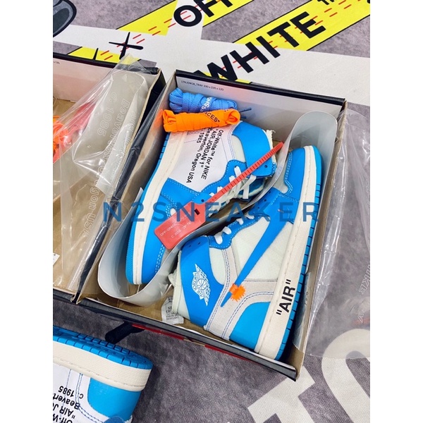 Nguyên Bản | SC - Giày Nike Jordan 1 Retro High Off-White University Blue