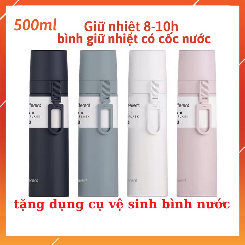 Bình giữ nhiệt inox JUST LIFE dung tích 500ml 3 lớp giữ nhiệt