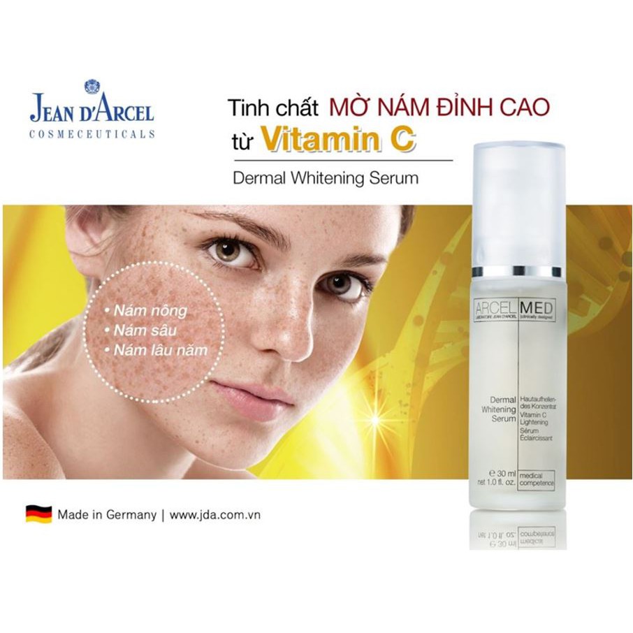 [HÀNG NHẬP KHẨU] Tinh chất làm mờ vết nám, hỗ trợ làm trắng da Jean D'Arcel Dermal Whitening Serum