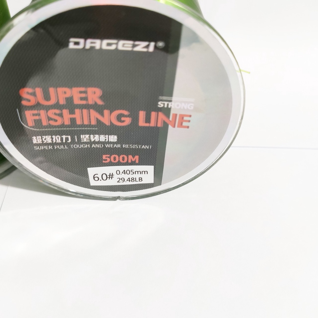 Cước câu cá super fishing line xanh huỳnh quang tàng hình 500m