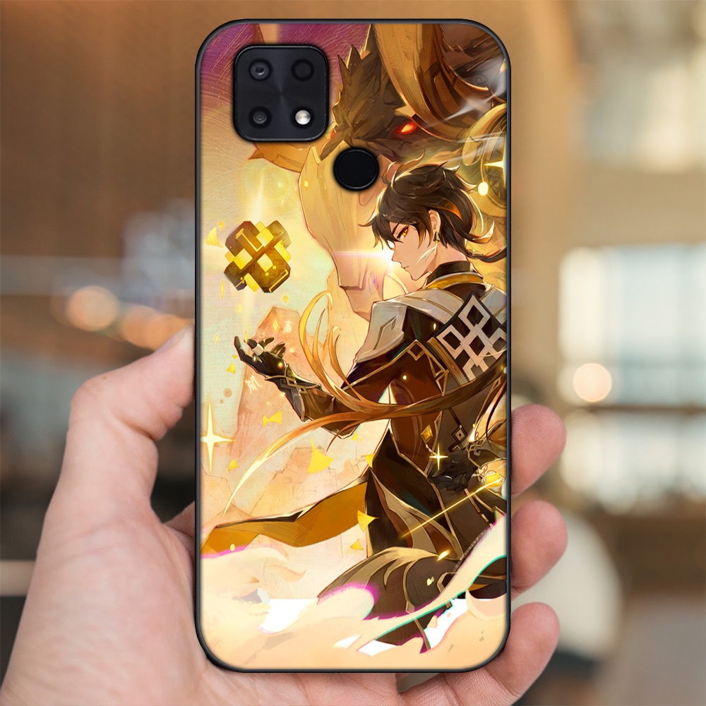 Ốp lưng Xiaomi Poco C40 viền đen in hình Zhongli Genshin Impact
