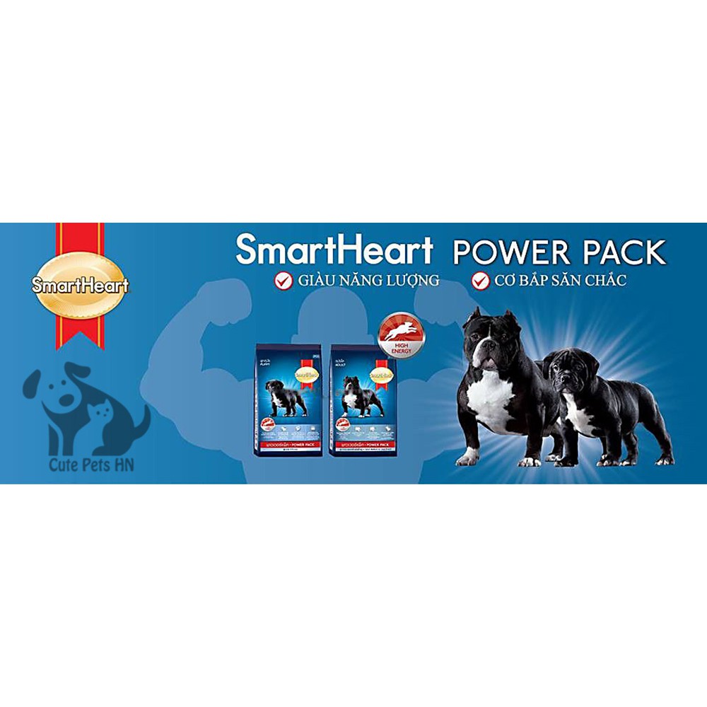 Thức ăn hạt khô cho chó con Smartheart Power pack puppy