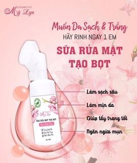 Sữa Rửa Mặt Tạo Bọt Hoa Anh Đào-Mỹ Lyn🌸(Khách sỉ từ 3 chai)