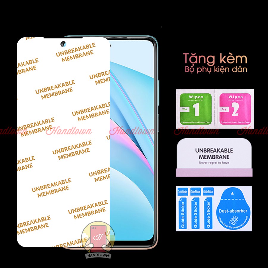 Miếng Dán Màn Hình PPF Xiaomi Redmi Note 9 5G Kính Cường Lực Dẻo Trong Suốt Chống Va Đập Chống Trầy Xước Bảo Vệ Màn Hình