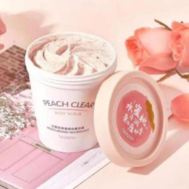 Kem Tẩy Da Chết Body Đào Peach Clear 200ML - Hàng Hot