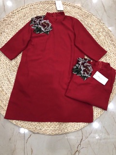 ĐẦM SUÔNG THÊU HOA