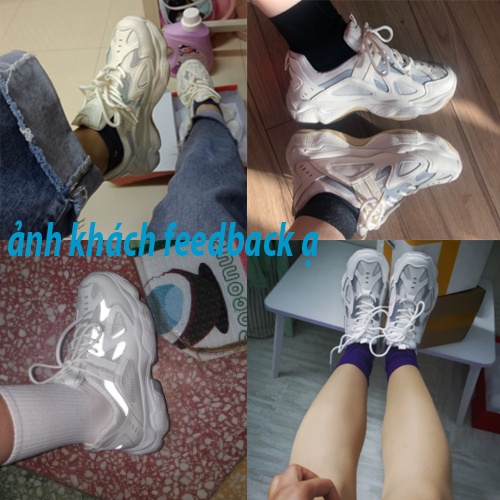 Giày thể thao phản quang hottrend, Sneaker Tăng Chiều Cao 3.5cm