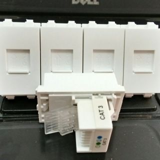Ổ cắm thoại âm tường RJ11, module jack rj11 wallplate dùng mặt Panasonic