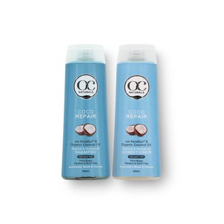 Bộ gội xả dưỡng tóc phục hồi tóc hư tổn Coco OC Naturals gốc thực vật nhập khẩu từ Úc 2 x 400ml