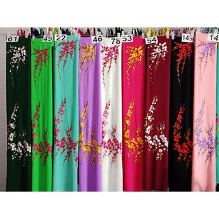 Vải Áo Dài thêu máy chất chifon