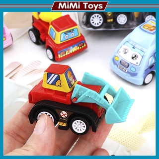 Set 6 ô tô mini chạy cót cho bé nhựa abs an toàn